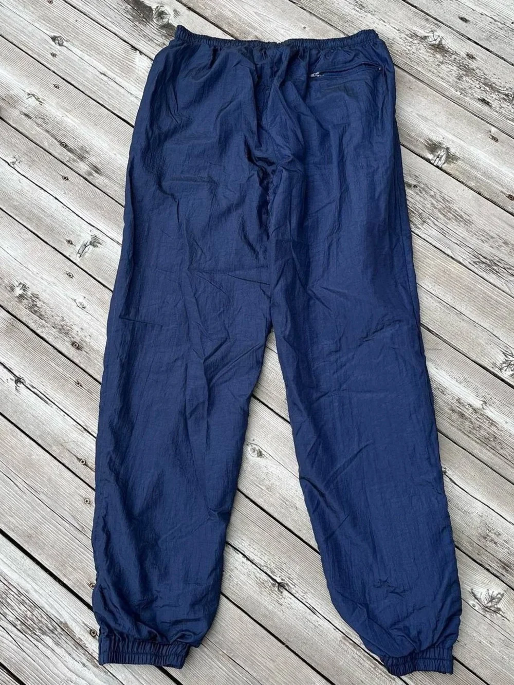 Pro Celebrity navy blue windbreaker track pants